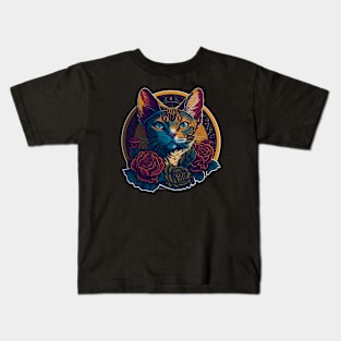 Cat Breed - Devon Rex Cat Kids T-Shirt